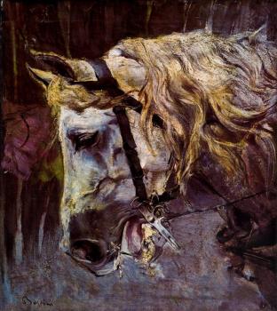 Giovanni Boldini : The Head of a Horse